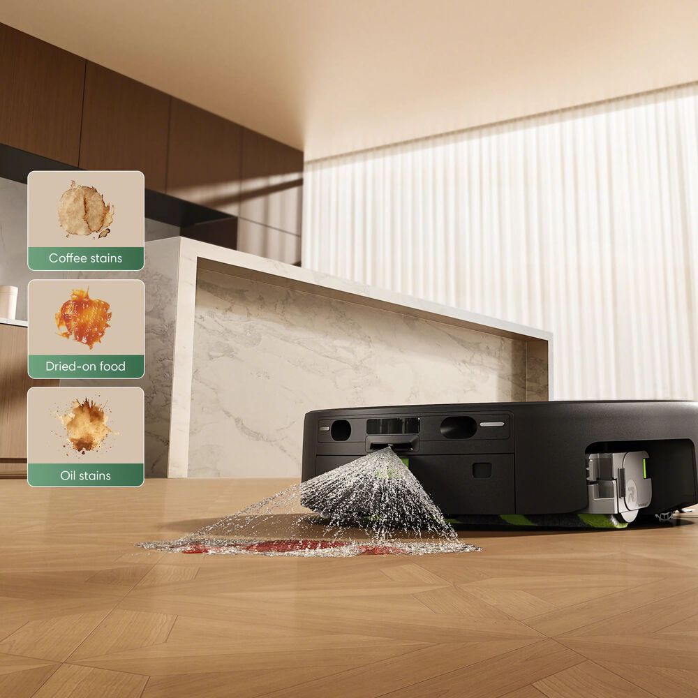 Dissolves tough messes before mopping