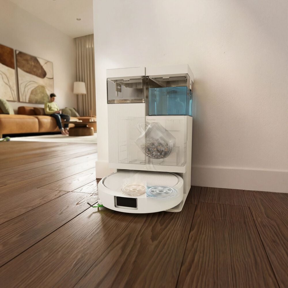 Base de mantenimiento totalmente autom&aacute;tico con lavado y secado en caliente de las mopas de fregado