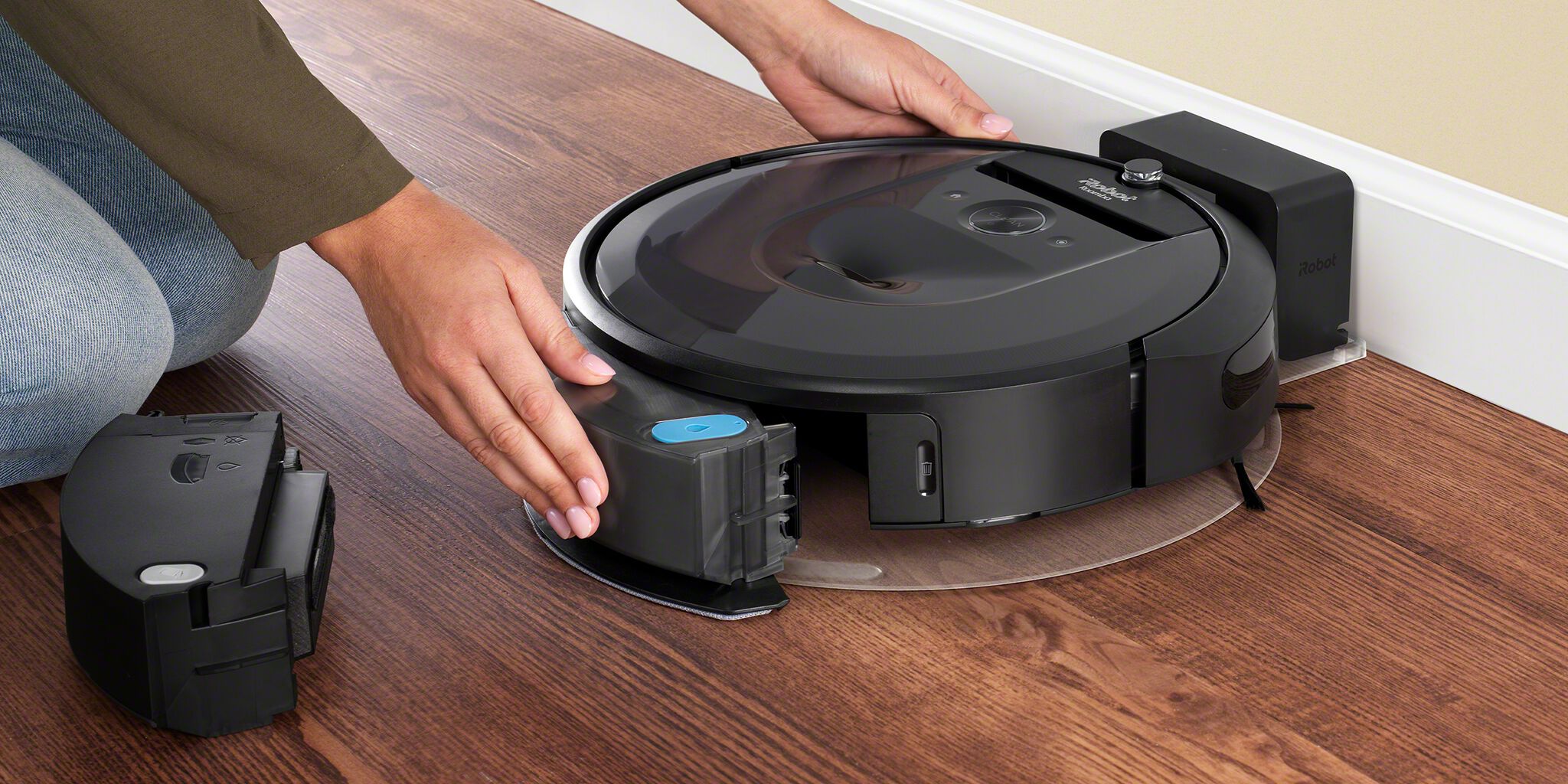 Robot Vacuum Roomba Aspirar Y Fregar Aspiradora Y Trapeadora Robot
