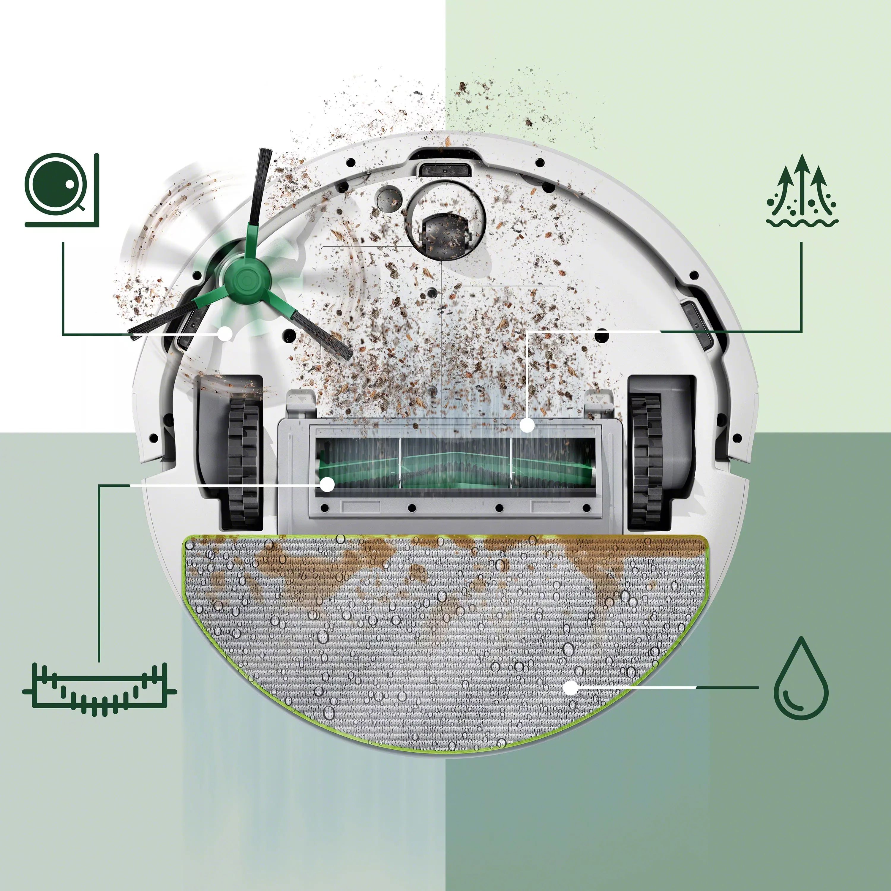 Robot Roomba® 105 Combo - Blanco