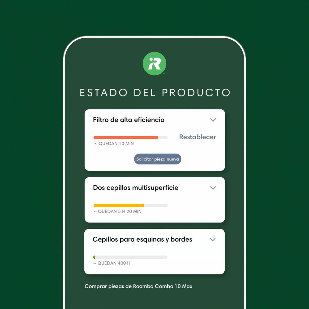 Aplicaci&oacute;n iRobot&nbsp;HOME para controlar el estado del robot