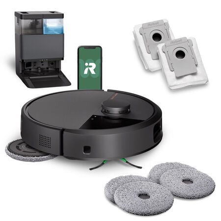 Robot Roomba&reg; Plus 505 Combo con Base AutoWash&trade; - Negro + Accessorios extra