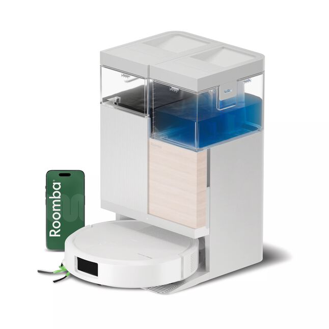 Robot Roomba&reg; Plus 575 Combo con Base AutoWash&trade; - Blanco
