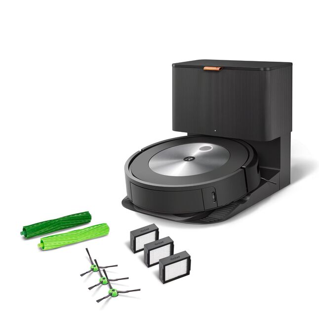 Robot aspirador Roomba&reg; j7+ conectado con Wi-Fi y vaciado autom&aacute;tico & kit de recambios, , large image number 0