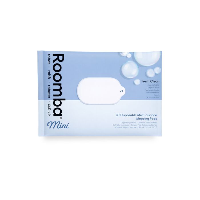 Mopas de fregado multisuperficie desechables para Robots Roomba&reg; Mini, 1&nbsp;pack de 30&nbsp;mopas, limpieza fresca, , large image number 0