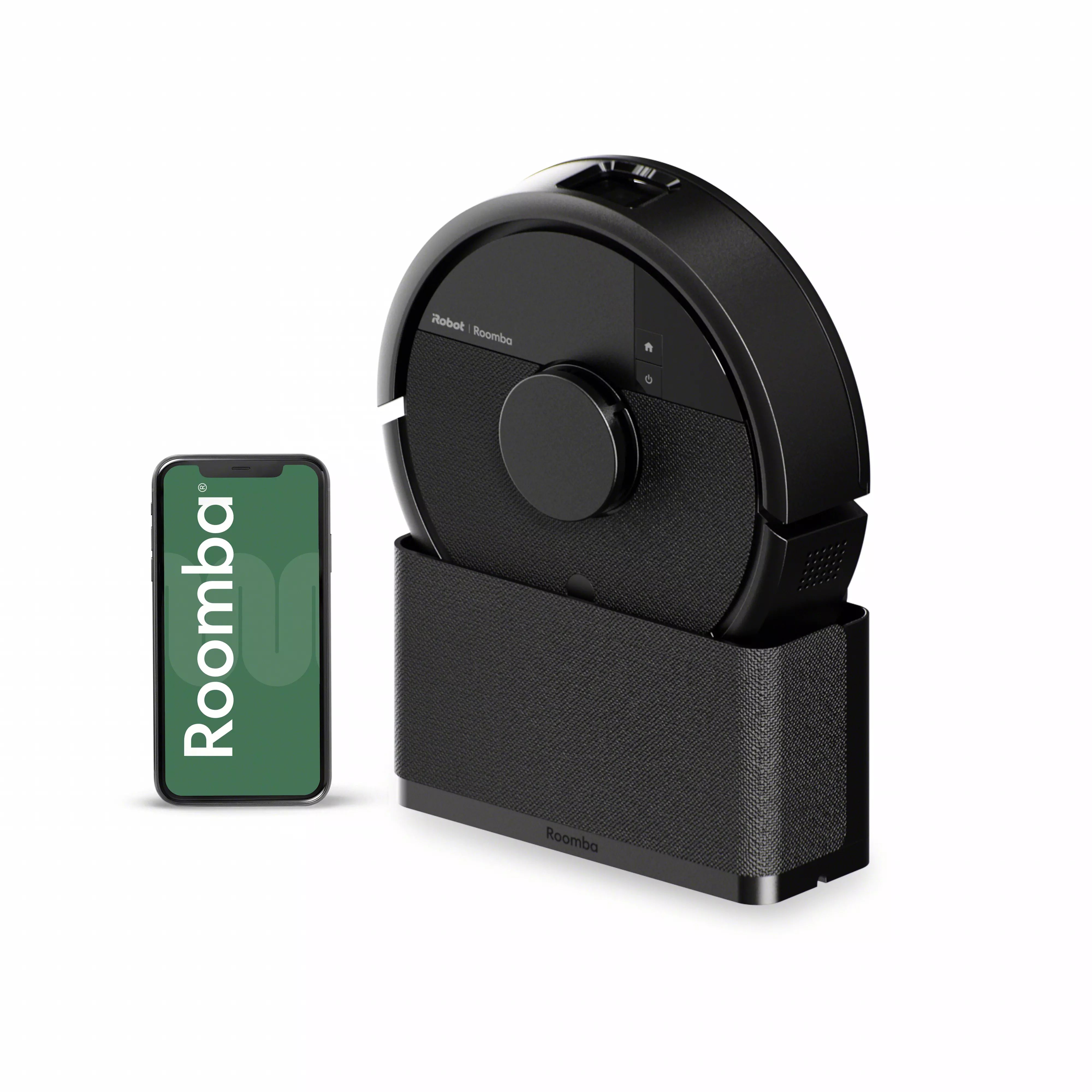 Robot aspirador y friegasuelos Roomba Mini con Base SlimCharge | Negro | iRobot